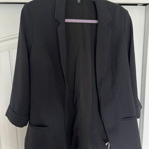 Express 3/4 Sleeve Black Blazer